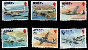 JERSEY SG1410/5 2009 AVIATION HISTORY MNH