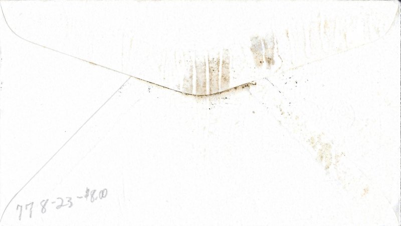 #778 FDC, 3c TIPEX, Ioor cachet