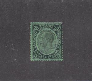 BRITISH HONDURAS # 80a KGV 25cts LIGHT USED CAT VALUE $35