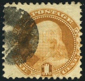 USA #112 Franklin 1c Postage Stamp 1869 Used