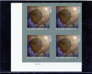 US  4358  Alzheimer's 42c -Plate Block of 4 - MNH - V111111  LL