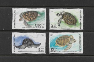 TURTLES - THAILAND #1139-42  MNH