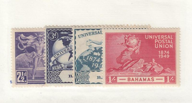 BAHAMAS # 150-153 VF-MH UNIVERSAL POSTAL UNION ISSUES