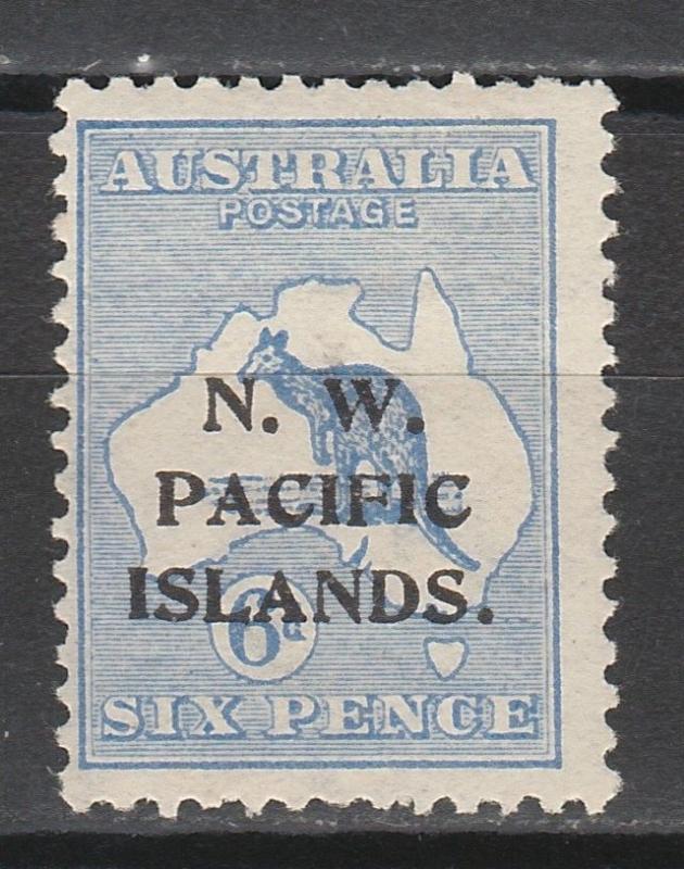 NWPI NEW GUINEA 1915 KANGAROO 6D 1ST WMK  