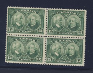 Canada MNH Stamp Block; #147 - 12c Block MNH VF Guide Value = $120.00