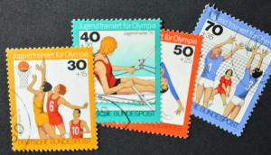 Germany Scott #B526-29, cancelled