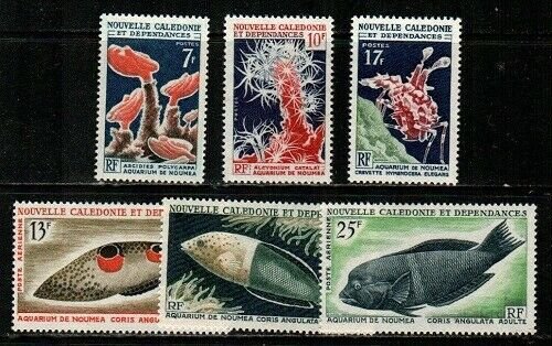 New Caledonia Scott 345-6,C48-49A Mint hinged (Catalog Value $44.25)