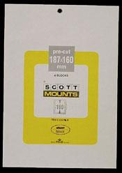 Scott Mounts Black, 187/160 mm (pkg 4) 01016B