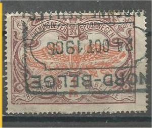 BELGIUM, 1902, used 1fr, RAILWAY, Scott Q42