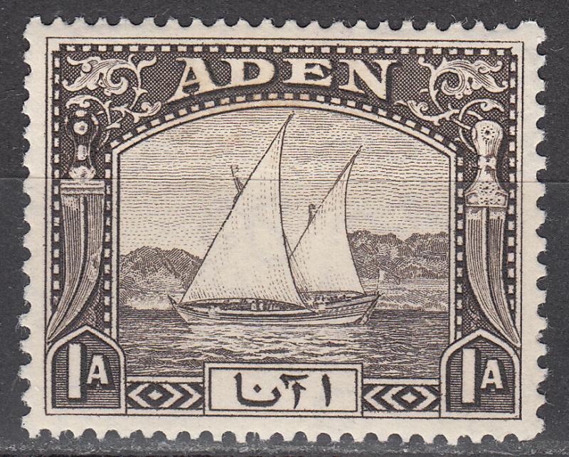 Aden - 1937 1a Dhow Sc# 3 - MH (9609)