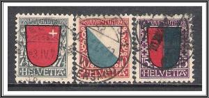 Switzerland #B15-B17 Semi-Postal Complete Set Used