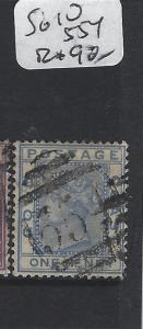 GOLD COAST (PP0105B)  QV 1D  SG 10  554  CANCEL  VFU