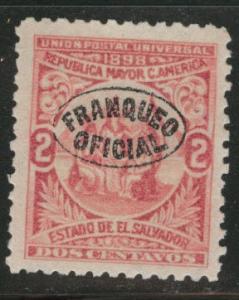 El Salvador Scott o130 MNG 1898 official wmk 117