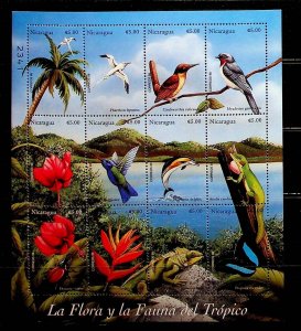 NICARAGUA Sc 2267 NH MINISHEET OF 1999 - BIRDS-ANIMALS-REPTILES - (CT5)