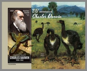 TOGO 2023 MNH 215th anniversary of Charles Darwin Dinosaurs S/S