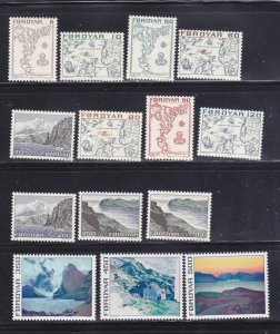 Faroe Islands 7-20 Set MNH Various (B)