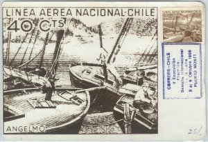 69171 -  CHILE - Postal History - MAXIMUM CARD 1966 - BOATS Fishing