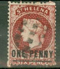 St Helena 12 used CV $21