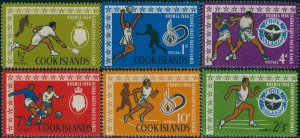 Cook Islands 1967 SG199-204 South Pacific Games set MNH