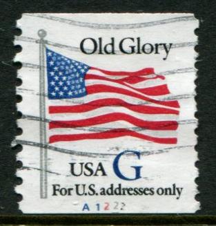 2890 US G Old Glory coil, used PNS #A1222