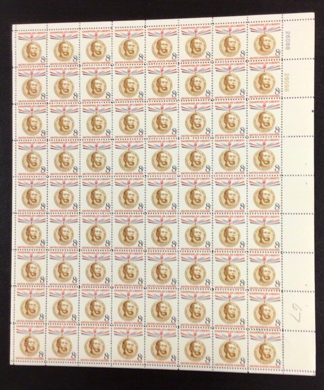 1118   Lajos Kossuth, Hungary  MNH 8 c Sheet of 72 FV $5.76   1958