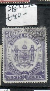 NORTH BORNEO ARMS 50C   SG 4   VFU   P0507B  H