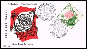 Monaco #446 Grace de Monaco Rose; Unaddressed  FDC