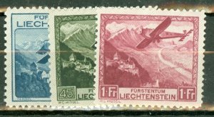 HO: Liechtenstein C1-6 MNH CV $518; scan shows only a few