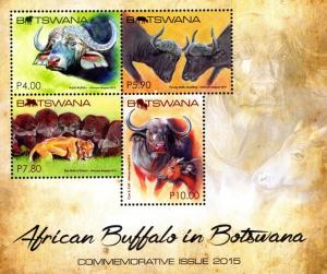 Botswana - 2015 Buffalo MS MNH**