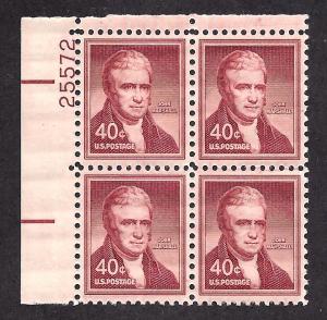 1050 Mint,OG,NH... Plate Block of 4