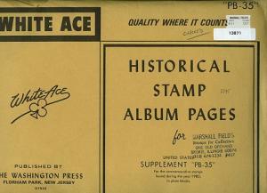 WHITE ACE suppl PB-35  U.S. commem pl blks 1983 (#13871)