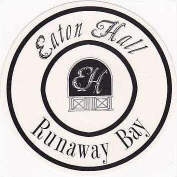 JAMAICA RUNAWAY BAY EATON HALL VINTAGE LUGGAGE LABEL