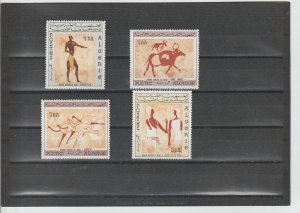 Algeria  Scott#  344-347  MNH  (1966 Wall Paintings)