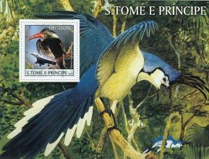 SAO TOME E PRINCIPE 2003 SHEET CONCORDE PLANES BIRDS st3238