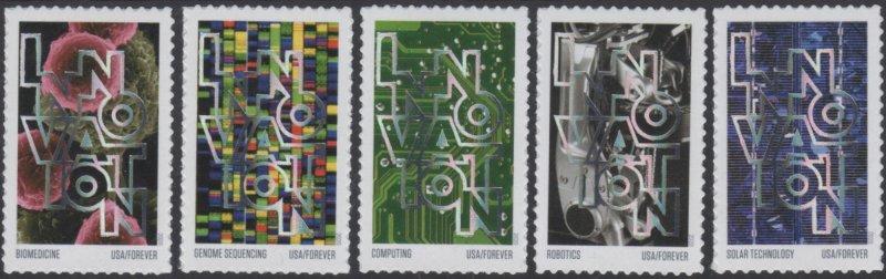 USA Sc. 5514-8 (55c) Innovations 2020 singles