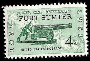 # 1178 MINT NEVER HINGED FORT SUMTER