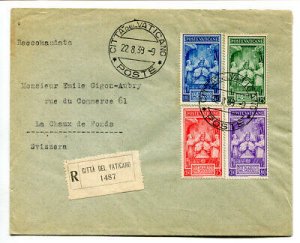 Coronation of SS Pius XII on registered cover