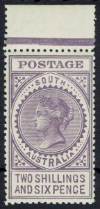 SOUTH AUSTRALIA 1906 QV THICK POSTAGE 2/6 WMK CROWN/A PERF 12 