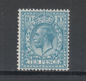 Great Britain Sc 171 MNH. 1913 10p light blue KGV definitive, F-VF