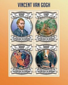 BURUNDI 2013 - Vincent van Gogh M/S. Official issues.