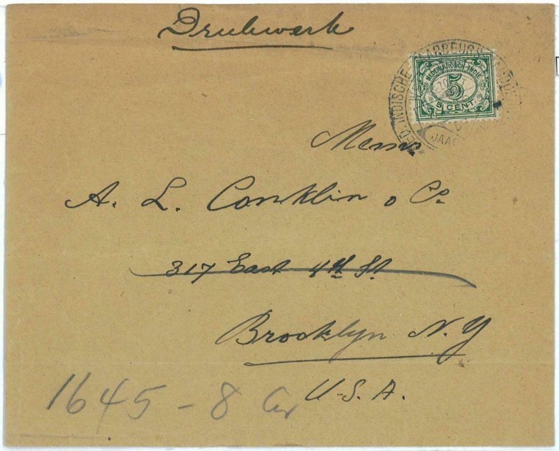 93723 - DUTCH INDIES Indonesia - POSTAL HISTORY - Special postmark on COVER 1923