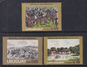 Uruguay 915-917 MNH VF
