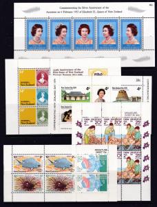 New Zealand x 5 MNH mini sheets