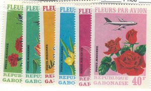 Gabon Scott C109-C111 MNH! Flowers!