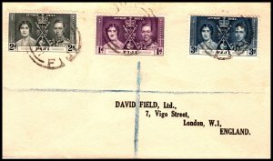 Fiji 114-116 Typed FDC