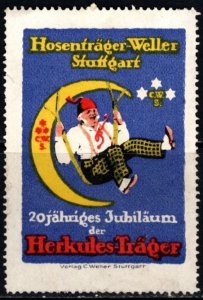 Vintage Germany Poster Stamp 20th Anniversary Of The Hercules Carriers