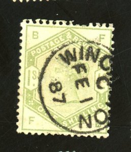 GB #107 USED FINE CREASE Cat $300