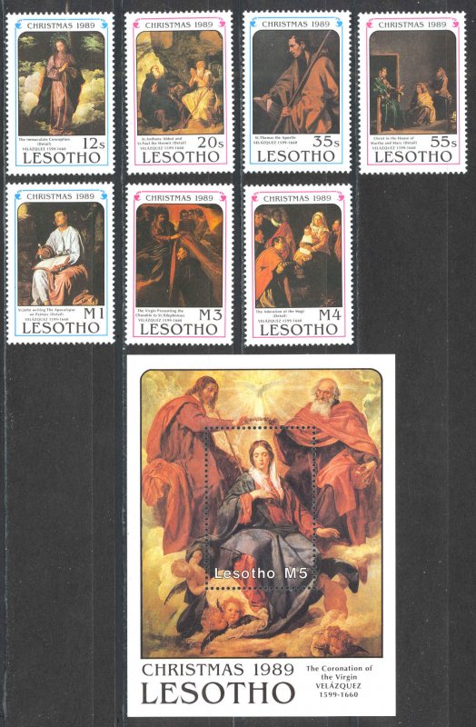 Lesotho Sc# 742-749 MNH 1989 Christmas