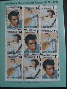 DOMINICA STAMP:1977 15TH ANNIVERSARY OF ELVIS PRESLEY MINT FULL SHEET