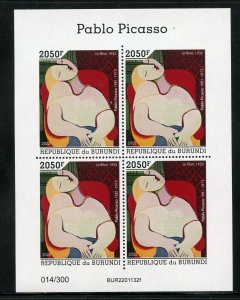 BURUNDI 2022 PABLO PICASSO THE DREAM  II SHEET MINT NEVER HINGED